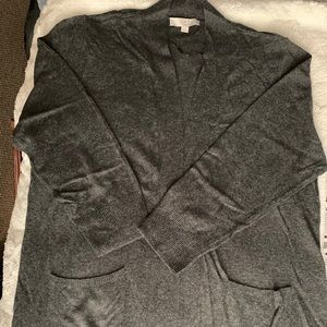 Loft Plus Heather Grey Sweater Duster